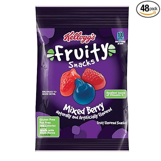 Kellogg's Fruity Snacks, Mixed Berry [Gluten Free, Fat Free]