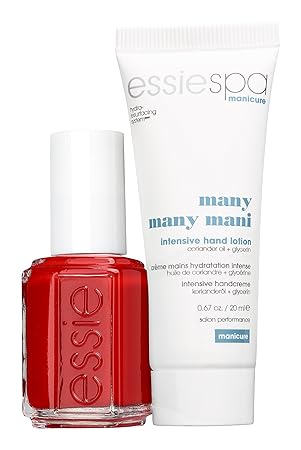 Essie Nagellack Really Red 60 Plus Mini Spa Manicure Handlotion Many Mani 1 Stuck Amazon De Beauty