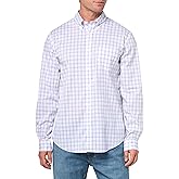 Performance Series Stretch Polo Button-Down Collar, Checked Sport Shirt