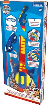 Lexibook Paw Patrol Light-Up Electronic Guitar with Microphone Glasses view 6