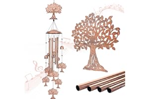 EZTZEN Tree of Life Wind Chimes for Outside,Tree of Life Gifts for Women/Men/Sympathy Gift/Memorial Gifts/Birthday Festival Metal windchimes Outdoors/Indoors,Patio,Garden Decor,Home,Yard