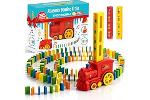 Domino Train - Domino Train for Kids, Automatic Truck Set, Toys for Autistic Kids Ages 3-5, Montessori Toys, Educational Toy,