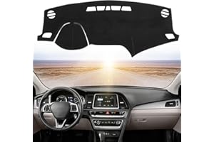 BERKSYDE Dashboard Dash Cover Mat Carpet Compatible with 2015-2017 2018 2019 Hyundai Sonata