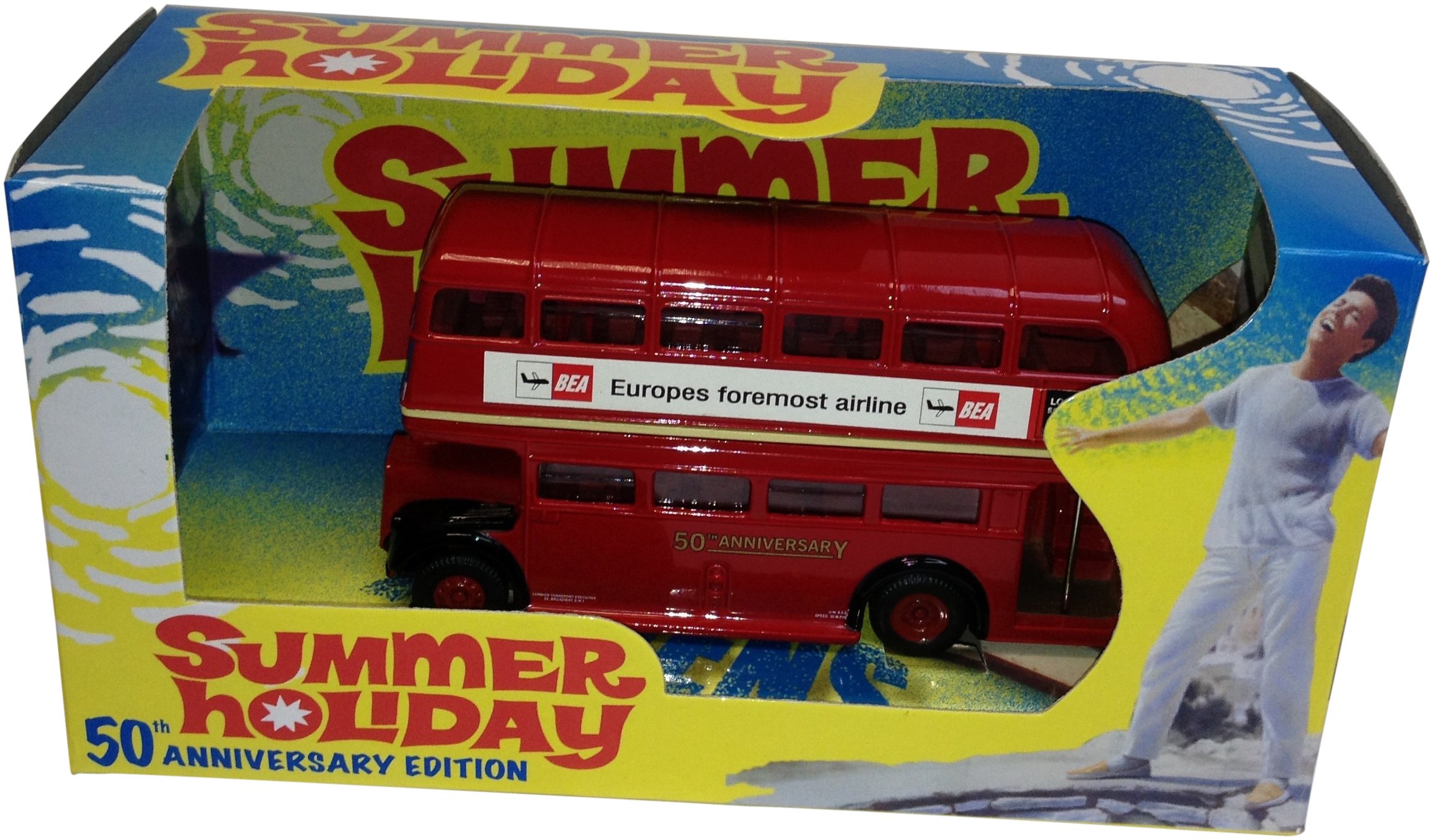 zheozeig Die-Cast Bus Toy, Bus, Die-Cast Bus, Summer Holiday Movie, Adults, Unisex, All Ages, Cliff Richard Fans, Movie Enthusiasts, Classic Vehicle Collectors
