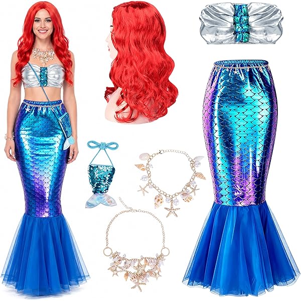 Amazon.com: Spirit Halloween Adult Ariel Costume - Disney Princess, Women,  Size ADULT SMALL, Multicolor : Clothing, Shoes & Jewelry