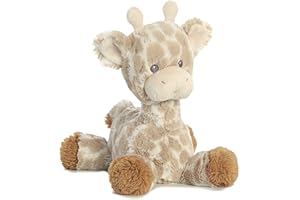 Aurora® Snuggly Loppy Giraffe™ Baby Stuffed Animal - Comforting Companion - Imaginative Play - Brown 8 Inches