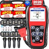 Autel MaxiTPMS TS508WF KIT, TPMS Programming Relearn Tool, Lifetime Update | 2026 WiFi Ver. of TS508 TS501 PRO TS408S, Activation Reset All Sensors Scan Tool for 99% Cars, w/$300 8PCS Sensor&amp; 4PCS Valve