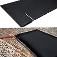 Wesnoy 1 Pcs Silt Bags for Dewatering Filter Bag Non Woven Geotextile Fabric Oil Sludge Sediment Filter Bags for Construction, Black (5 x 10 ft)