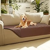 Luciphia 100% Waterproof Couch Cover Blanket for Dogs Anti-Slip Pet Couch Protector Sofa Mat Puppy Cat Blanket with Non-Slip Bottom, Coffee Brown, 30x70 Inch