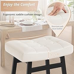 LUE BONA Counter Height Bar Stools Set of