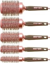 Head Jog 80 Pink 60mm Ceramic Radial Hair Brush Nylon Bristle Blow Dry Styling view 9
