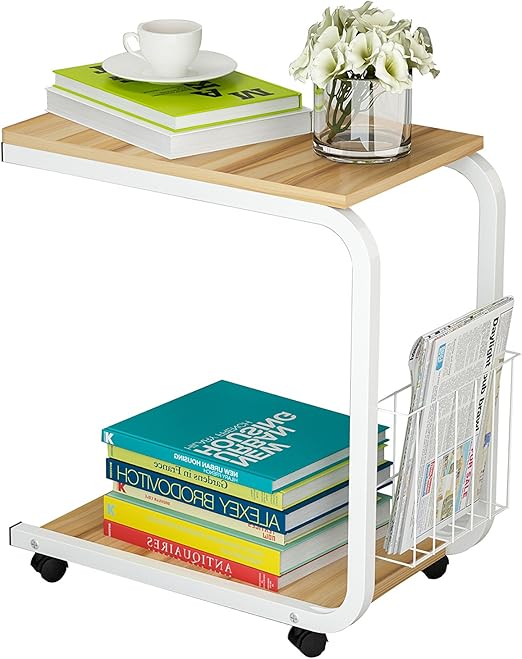 Writing Computer Desk Study Desk Easy To Clean Qiansky Adjustable Laptop Stand Portable Standing Desk With Lockable Wheels Side Table For Bed Sofa Hospital Reading Eating Cart Tray Inflatable Water Slides Patio