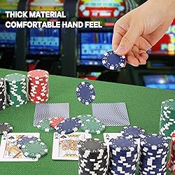 LUOBAO 11.5 Gram Casino Poker Chips for Texas