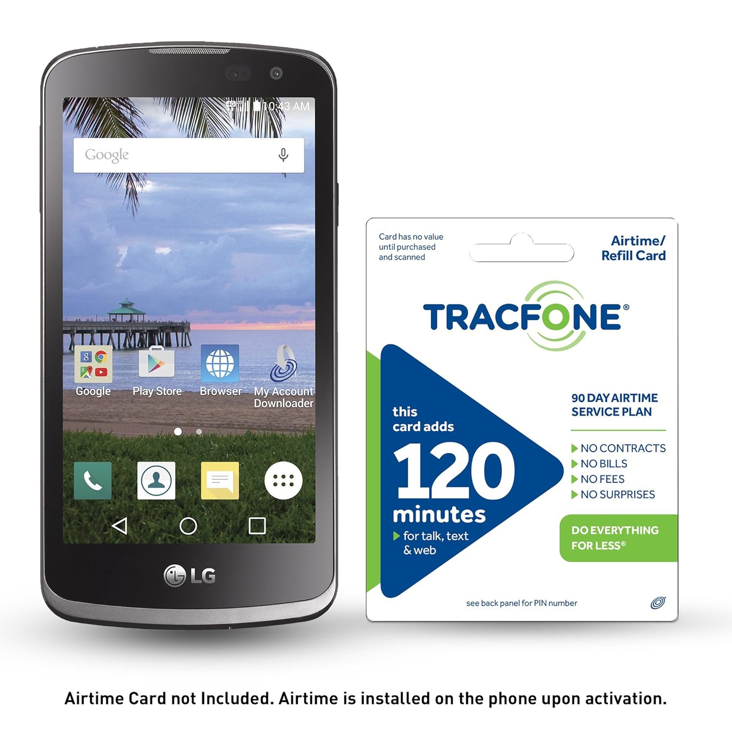 TracFone LG Rebel 4G LTE Prepaid Smartphone with Free 30 Airtime