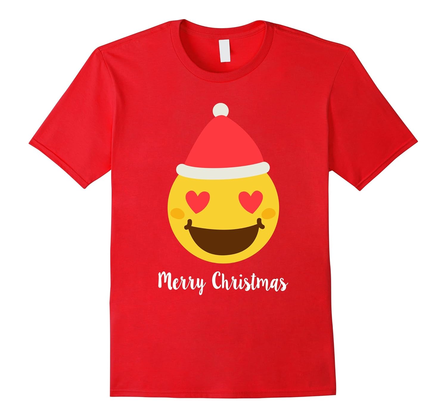 Merry Christmas Love Emoji Christmas Cool T-Shirt-ANZ