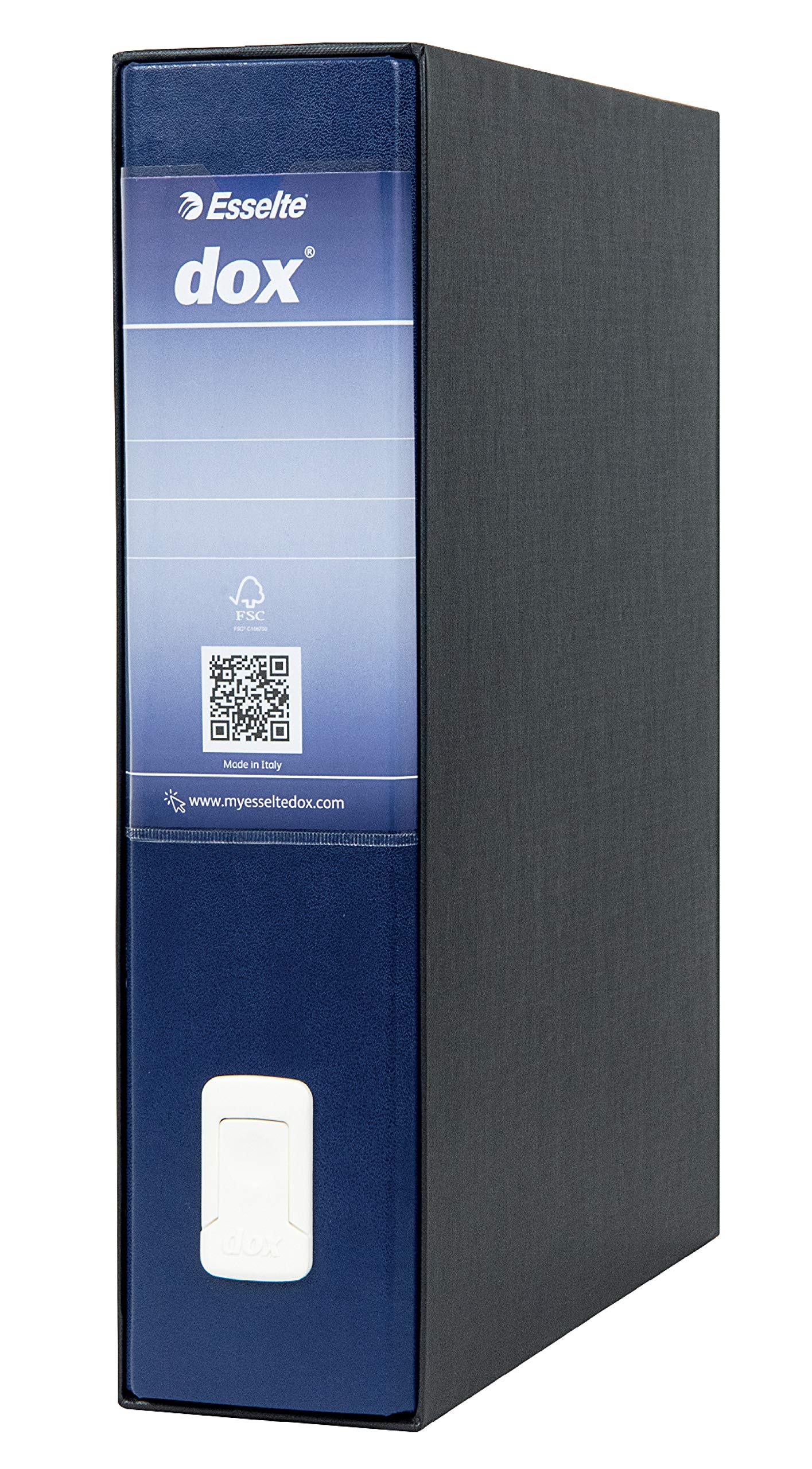 Esselte Dox 1 Class Box Lever Arch File, A4. Dark Blue
