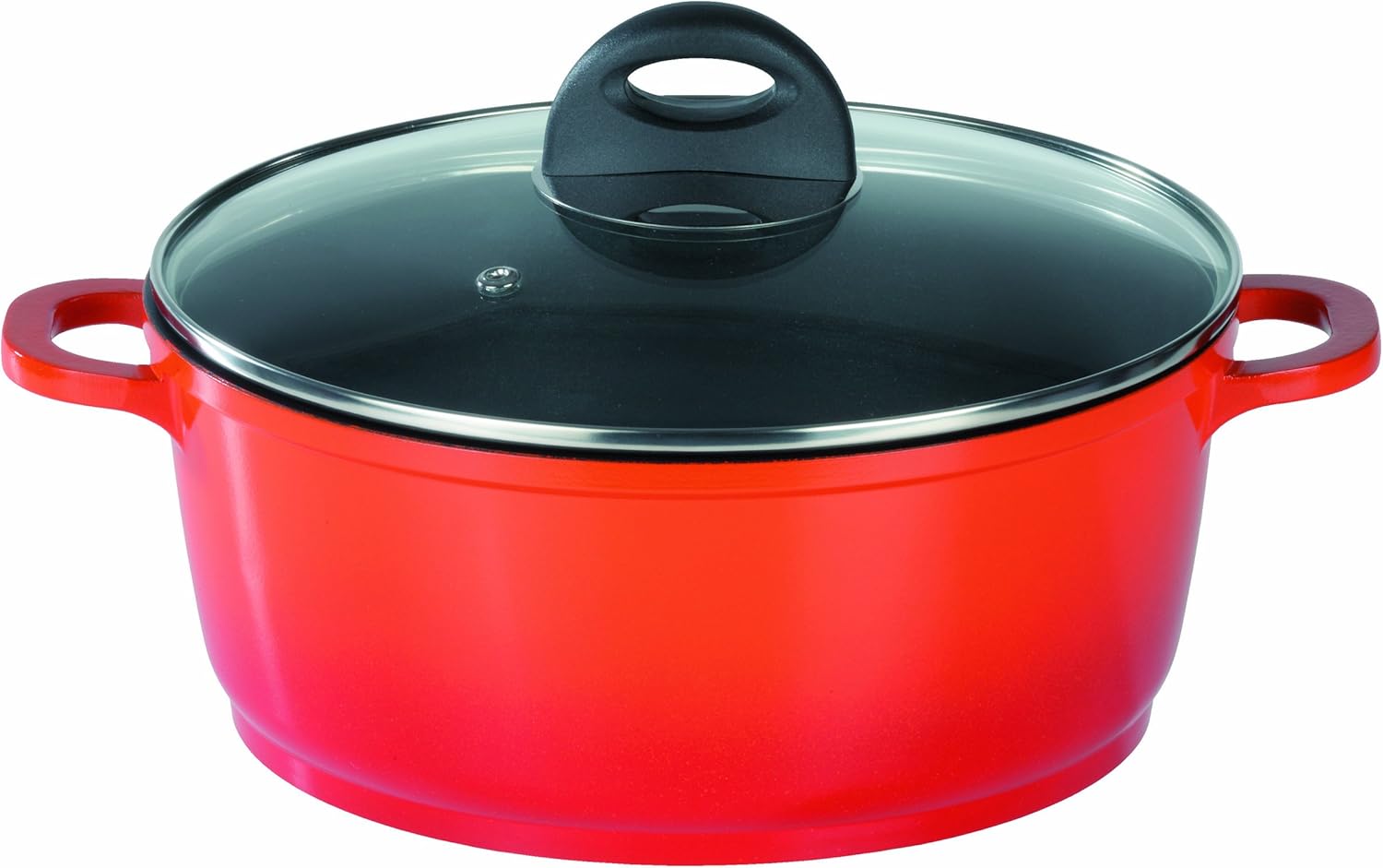 GSW Stahlwaren GmbH Cooking Pot with Glass Lid, 24 x 10.4 cm, 3.9 L