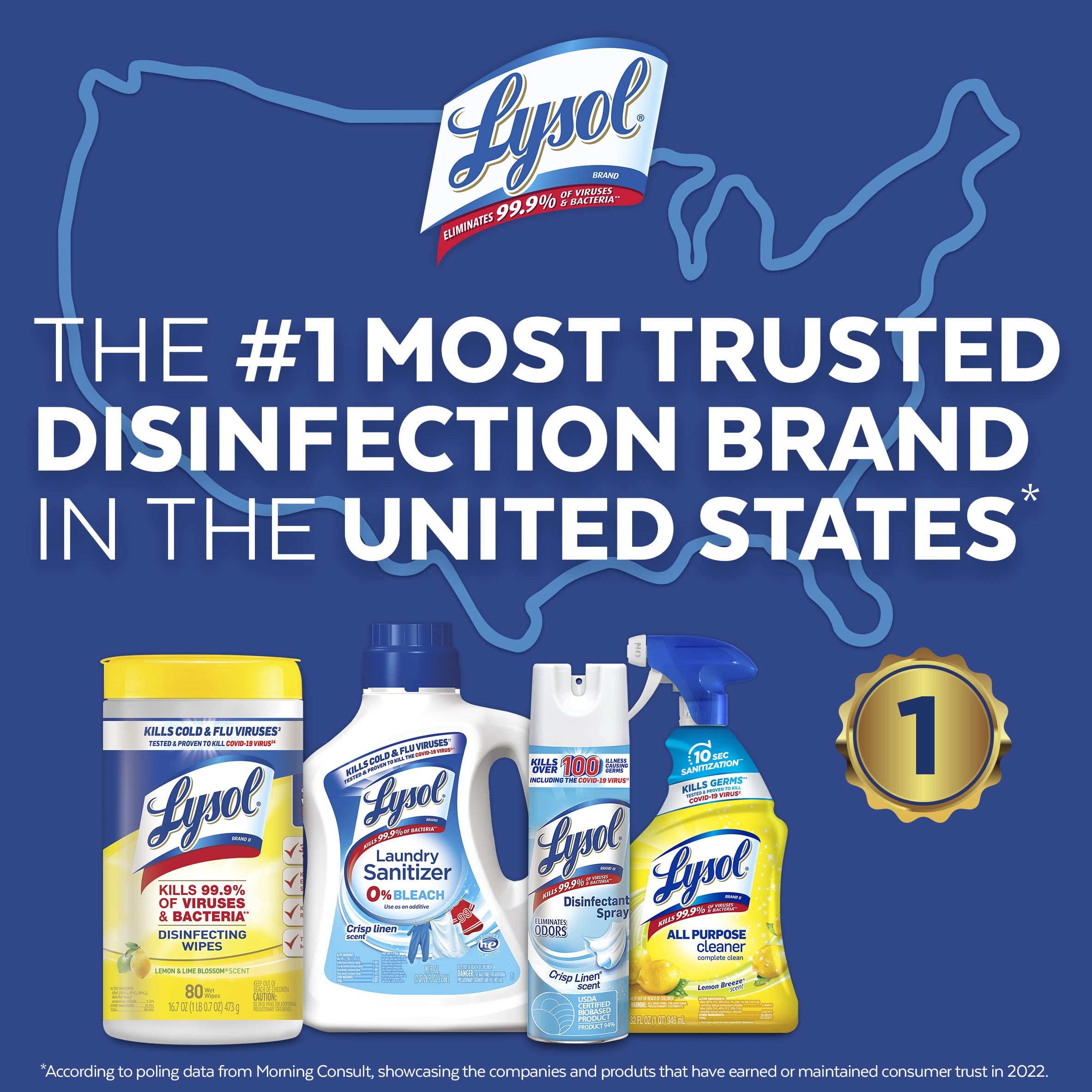 Lysol AllPurpose Cleaner, Sanitizing and Disinfecting Spray, To Clean
