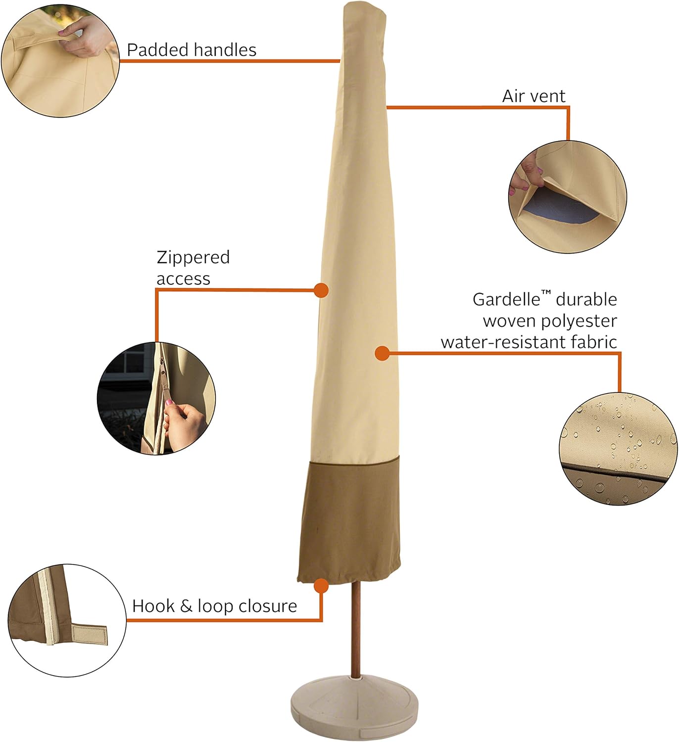 Classic Accessories Veranda Water-Resistant 11 Foot Patio Umbrella Cover : Garden & Outdoor