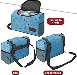 Vinsani Clothes Peg Bag Premium Zipped Waterproof Wearable Bag Blue view 3