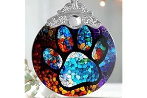 Stained Glass Christmas Ornaments, Jocidea Pet Ornaments for Christmas Tree, Christmas Tree Decor, Pet Lovers Gifts, Holiday Decor and Xmas Gifts Ideas