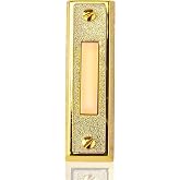 Newhouse Hardware BT2BL Lighted Doorbell Button, 1-Pack, Brass