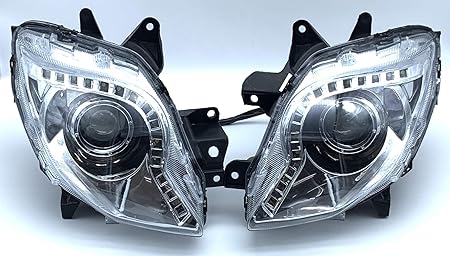 Amazon T Parts Tパーツ フォルツァ Mf10 白 Led アイライン デイライト プロジェクター ヘッドライト 左右 Ledヘッドライト T1443 ヘッドライト 車 バイク