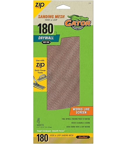 Lot De 2 Feuilles Abrasives Gator 7119 Medium (80 Grains) Pour Cloison Sèche - Neuf