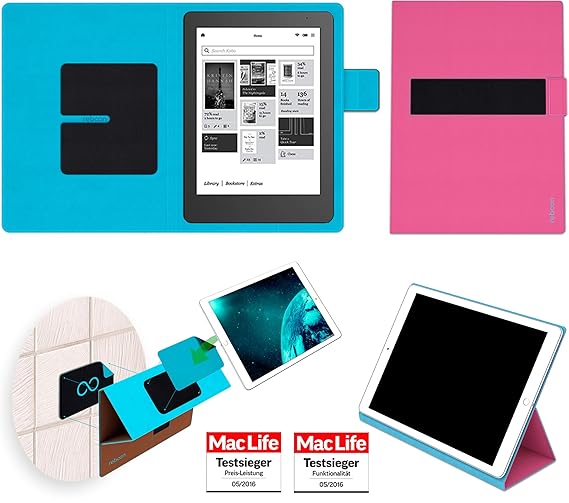 reboon Hülle für Kobo Aura Edition 2 Tasche Cover Case Bumper | in Pink | Testsieger