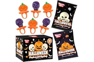 TWINKLE BITES 30 Pack Halloween Ring Candy - Individually Wrapped Holiday Themed Pumpkin And Skull Lollipops – Trick Or Treat Strawberry And Tutti Frutti Delicious Candys - Bulk Halloween Suckers Great Use, For Kids, Party Favor, Classrooms, Goodie Bags