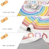 Enyhom 120cm Rainbow Kids Rug Non-slip Fluffy Play Carpet for Girls view 4