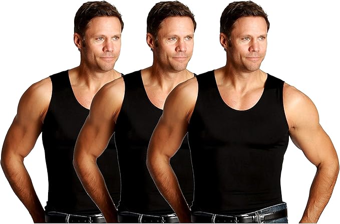 insta slim men's compression tank shirts