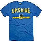 Ukraine T-Shirt Ukrainian Heritage Trident Flag Shirt