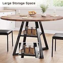 Jocoevol Round Dining Table for 4,Kitchen Dining