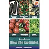 Vegetables Seed Collections - 6 in 1 pack - Grow Bag Favourites