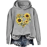 3 D G Sunflower Hoodie, Cute Yellow Sunflower Graphic Sweatshirt For Women Men