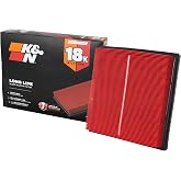 K&amp;N Engine Air Filter: Long Life 18,000 Mile Replacement Air Filter: Compatible with 2016-2026 Subaru H4 1.6/2.0/2.4 L (Ascent, Crosstrek, Forester, Impreza, XV), KNA-5064
