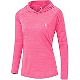 TBMPOY Womens UPF 50+ Sun Protection Hoodie Shirt Long Sleeve Fishing Hiking Outdoor UV Shirt Lightweight