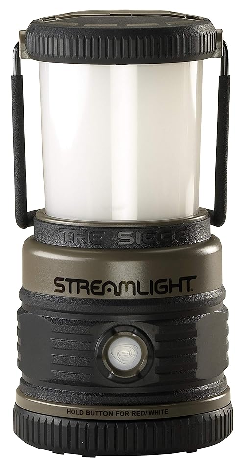 Streamlight 44931 Siege 540-Lumen Compact LED Camping Lantern with 360° Lighting for Power Outages, Hurricanes, and Emergencies, Coyote