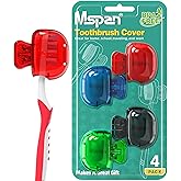 Mspan Toothbrush Head Cover Cap: Toothbrush Protector Brush Pod Case Protective Plastic Clip Bathroom Cool Stuff for Househol