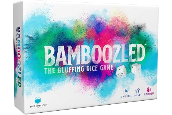 Bamboozled - A Hilariously Fun Bluffing Dice & Card Game. Family-Friendly Party Game for Kids, Teens & Adults. Fast and Easy