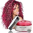Red Temporary Hair Dye Wax Natural Instant Hair Color Wax Pomades 7.06 oz, Hair Styling Clay for Party, Cosplay, Halloween, Christmas
