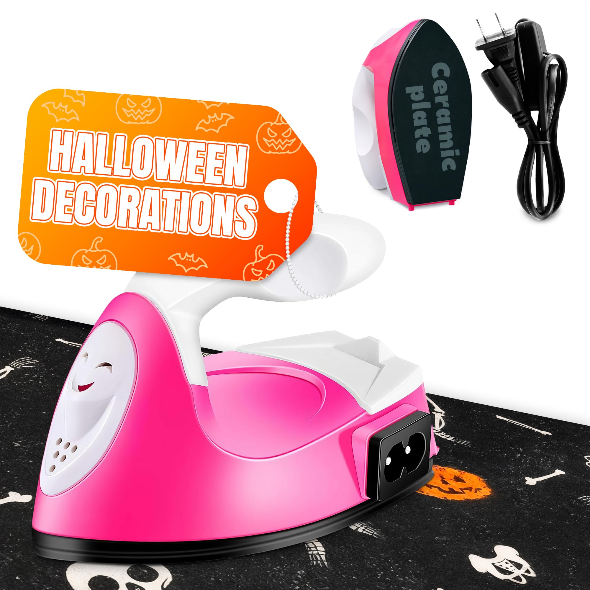 Photo 1 of Mini Iron for Crafting 2.3" x 3.9" – Cute Mini Craft Iron for Patches, Sewing, Quilting with Quick Heat-Up Ceramic Plate & 59" Cord – Designed for Ironing Patches, Bling, and Small Craft Projects