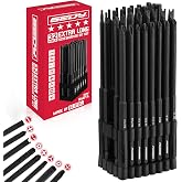 Extra Long Security Bit Set: 32-Piece S2 Steel Screwdriver Drill Bits for Tamper-Proof Screws, 6" Torx, PoziDriv, Spanner, Tri-Wing - Universal 1/4" Hex Shank for Electric, Impact Drills