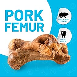 Sitka Farms Pork Femur Premium Dog Bones - 10 Count