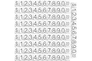 SHERCHPRY 10pcs Black Number Price Display Stands for Retail Jewelry Stores, Dollar Sign Price Tags for Sale