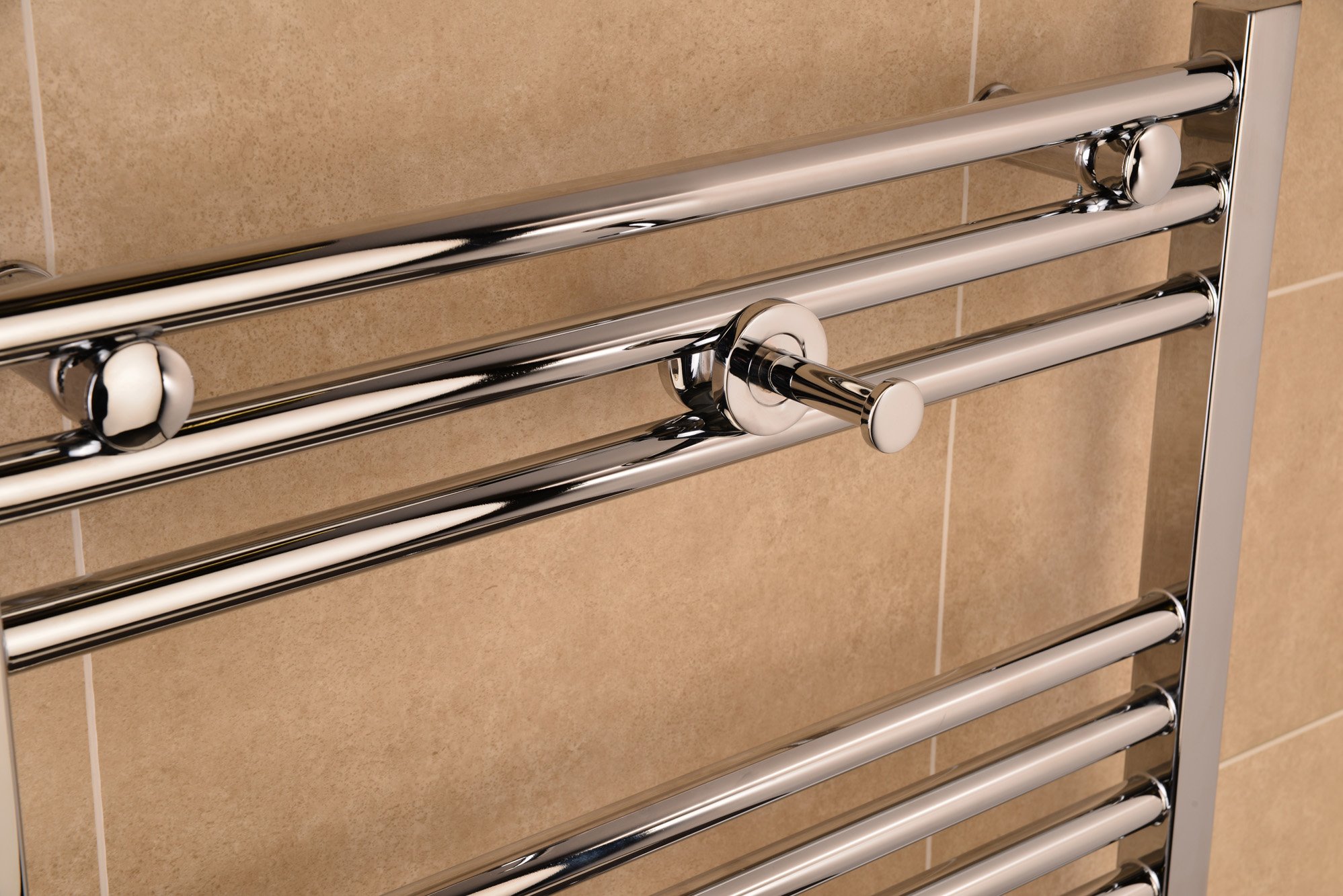 Manissa Solid Metal Chrome Plated Towel Warmer Hook Robe Hook - available in Square/Round/Peg shape (Round)
