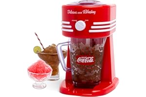 Nostalgia Coca-Cola Frozen Drink Maker and Margarita Machine for Home - 40-Ounce Slushy Maker with Stainless Steel Flow Spout
