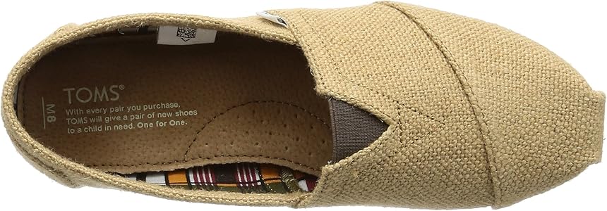 women's natural burlap toms