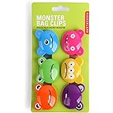 Kikkerland Monsters Bag Clips, Set of 6